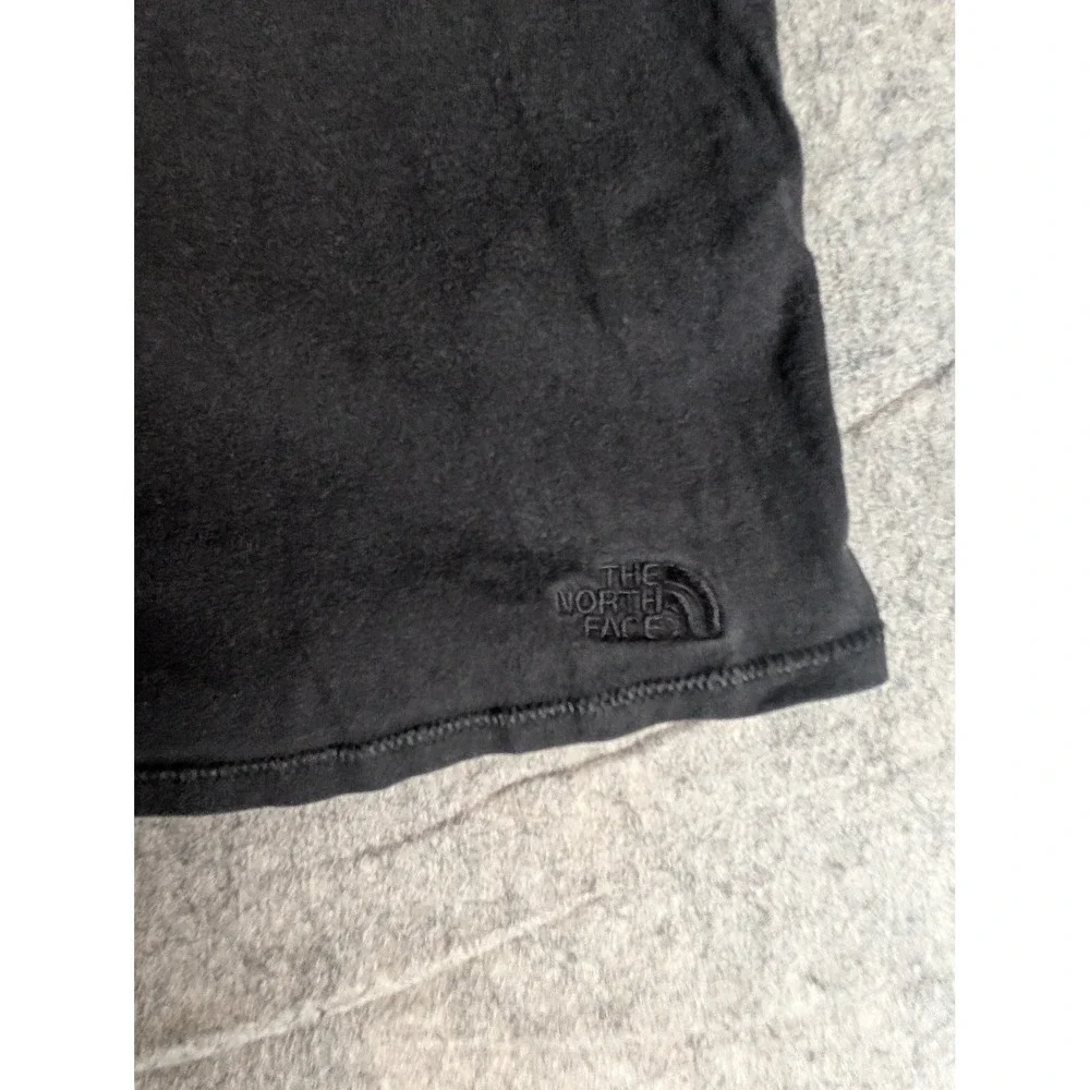 The North Face Womens Scoop Neck Short Sleeve‎ T-Shirt Black Embroidered Logo L - Picture 5 of 8